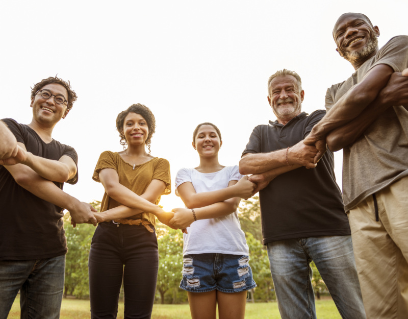 Diverse Group of Volunteers